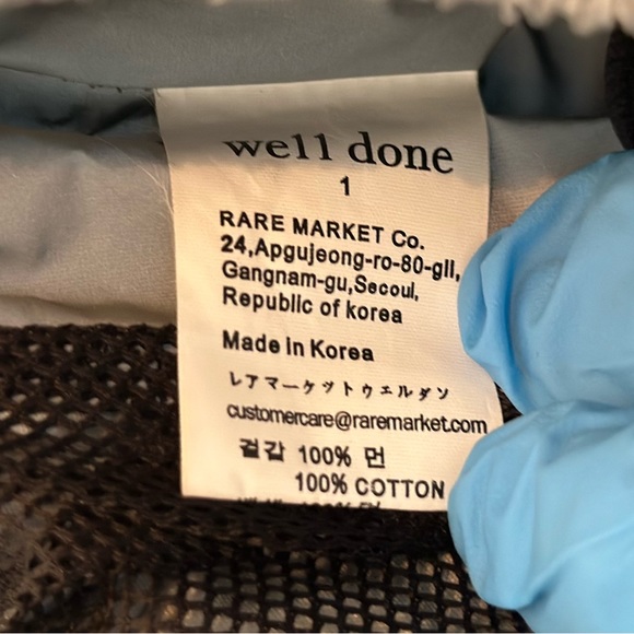 We11done Welldone Appliqud Reflective Shell Short Unisex Size Small - Picture 6 of 8